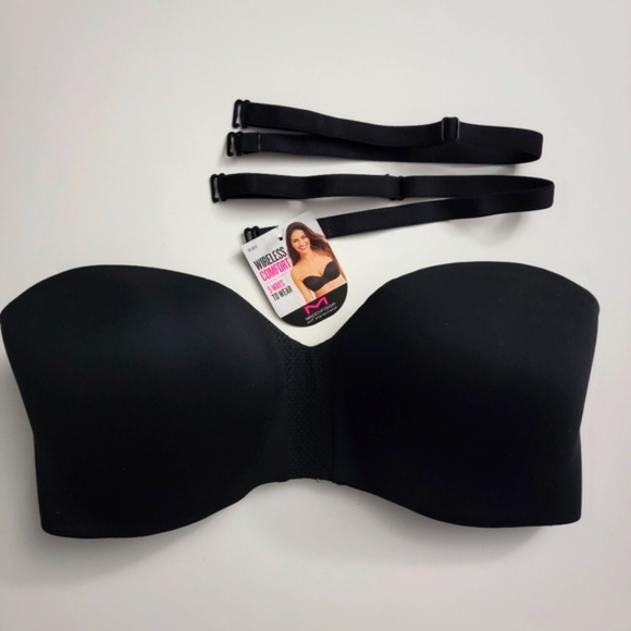 Maidenform Wireless Comfort 5 Ways To Wear Black Bra Size 34D - Picture 1 of 8